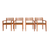 Set of 4 Riccio chairs by Ricchio for Knoll, 1980s