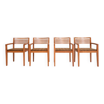 Set of 4 Riccio chairs by Ricchio for Knoll, 1980s