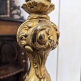 Louis XV floor lamp with bronze reflector by Lucien Gau