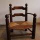 Low fireplace armchair