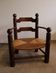 Low fireplace armchair