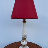 Alabaster column lamp from the 1960s