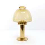 Bougeoir scandinave Jakobsson  Claudia L10227, verre jaune ambré, Markaryd