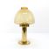 Jakobsson Claudia L10227 Scandinavian candle holder, amber yellow glass, Markaryd