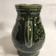 Lot 3 old pitcher SARREGUEMINES FRANCE ceramic green kitchen Vintage