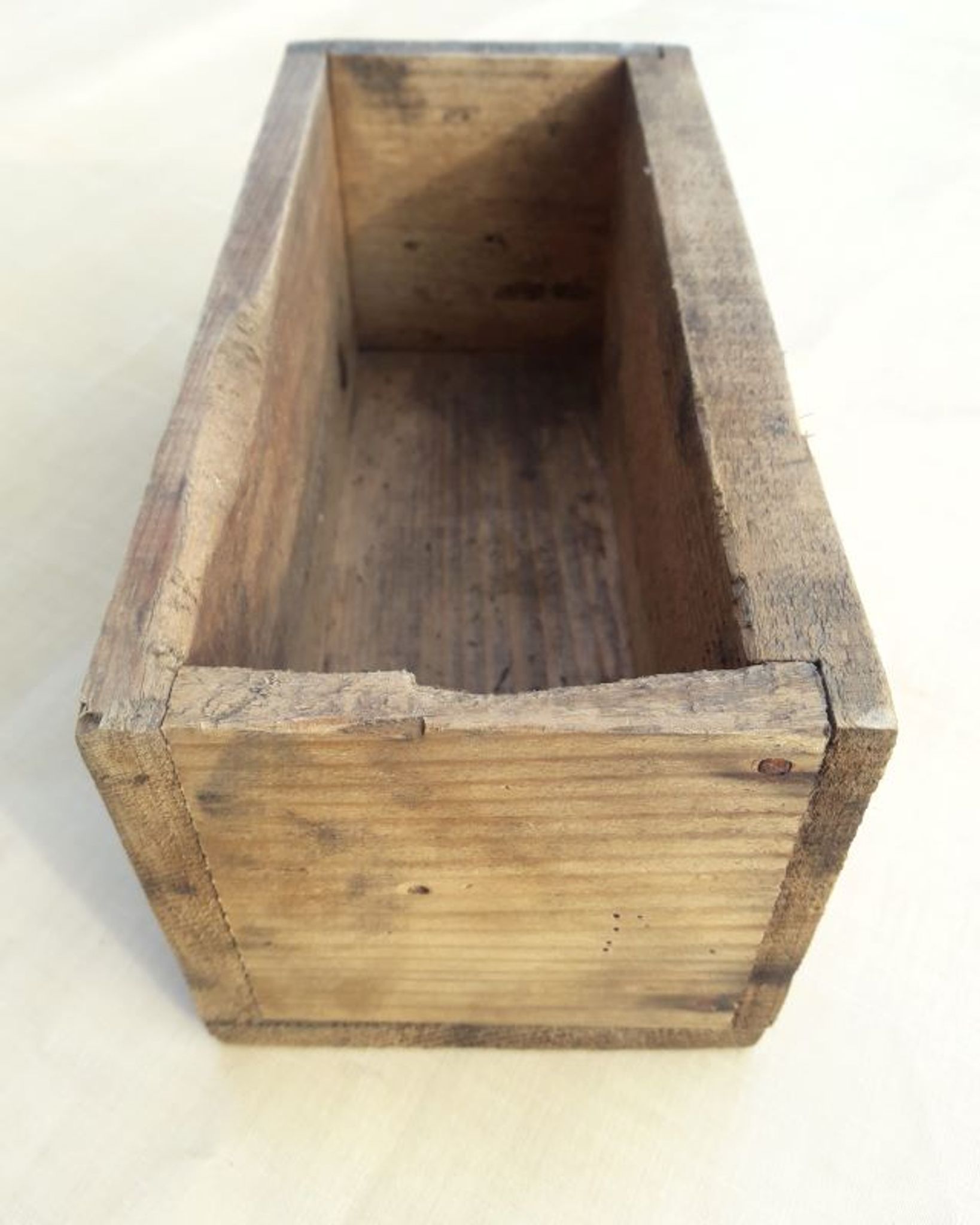 old wooden workshop drawer