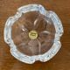 Pair of antique crystal ashtrays from Arques, France