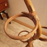 Plant holder bamboo rattan snake vintage