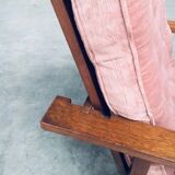 Dutch Art Deco Modernist Reclining Grand Armchair, Netherlands, 1920s