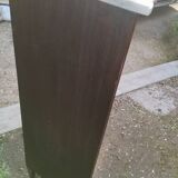 Antique Louis XVI style corner unit with marble top