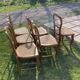 6 chaises Louis Philippe cannées
