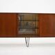1960s Upcycled Danish Mid-Century Modern Teak Sideboard on Hairpin Legs
