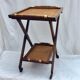 Dessert table from the 1930s fold in oak stamped dimension: height -66cm- width -54cm-