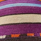 Vintage turkish kilim cushion cover , 40 x 40 cm