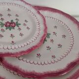 Trio of Longchamp plates/dishes 1930/40, country flowers