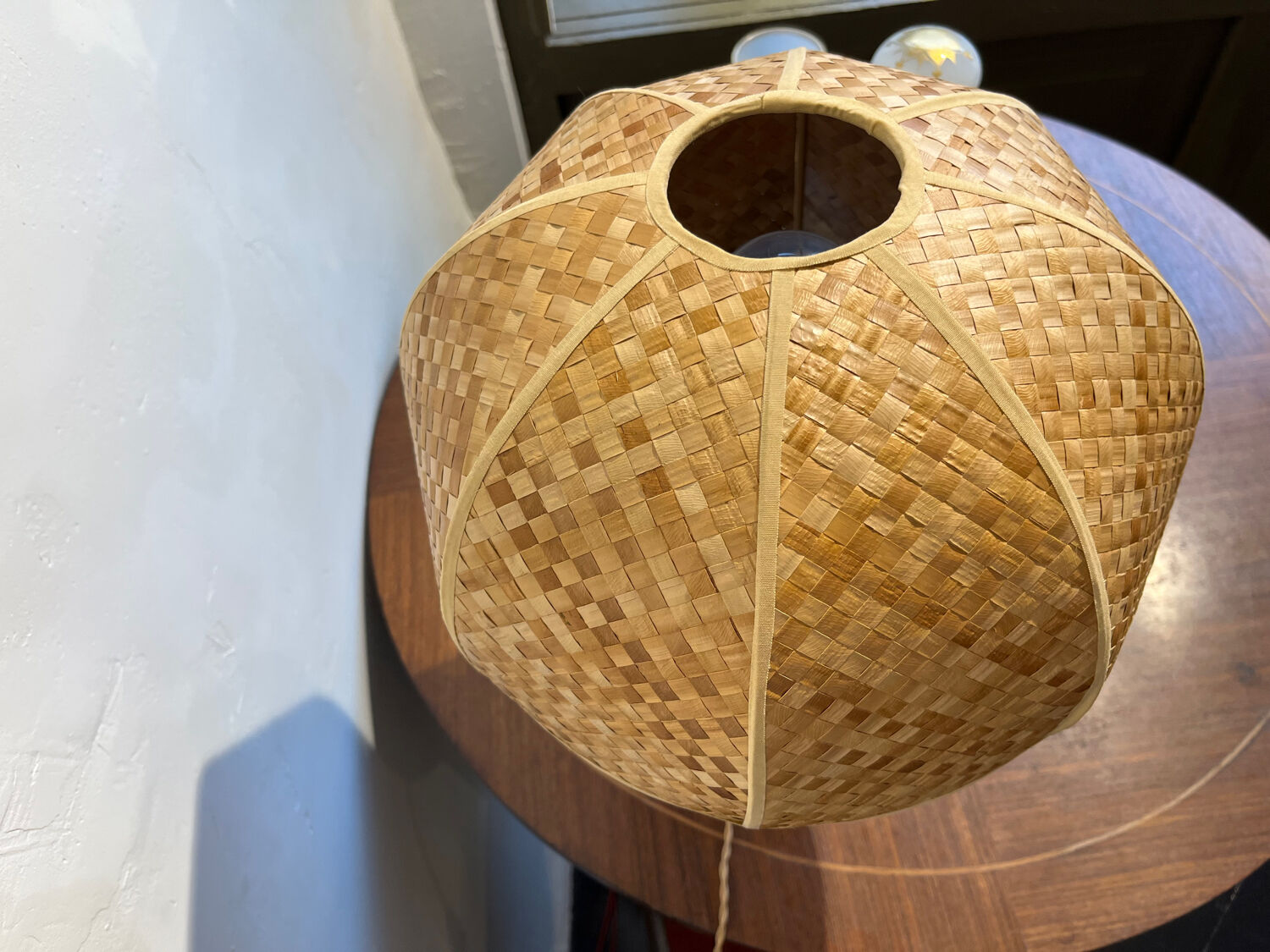 Wooden table lamp 1950