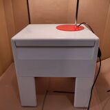 Tabouret coffre blanc Olaf Von Bohr pour Gedy