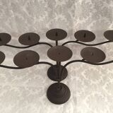 Pair of candle holders candlesticks candelabras cast iron candlesticks