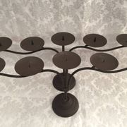 Paire de pique cierge porte bougies chandeliers candélabres bougeoirs fonte