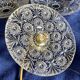 Vintage moulded glass pendant light - tableware collection -