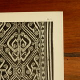 Old fabric board Ikät de Borné 1930