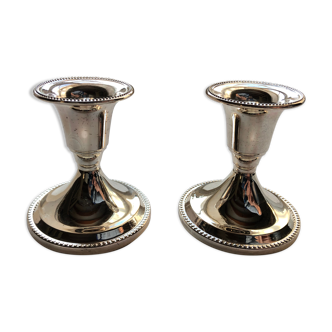 Pair of Christofle candle holders