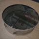 Table basse design en métal chromé et verre fumé 1970