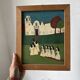 M.Lintz 77 naive oil painting framed
