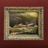 19th century painting "The Shipwreck"