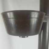 Plant holders, brown plastic jar holders italian design 70s
