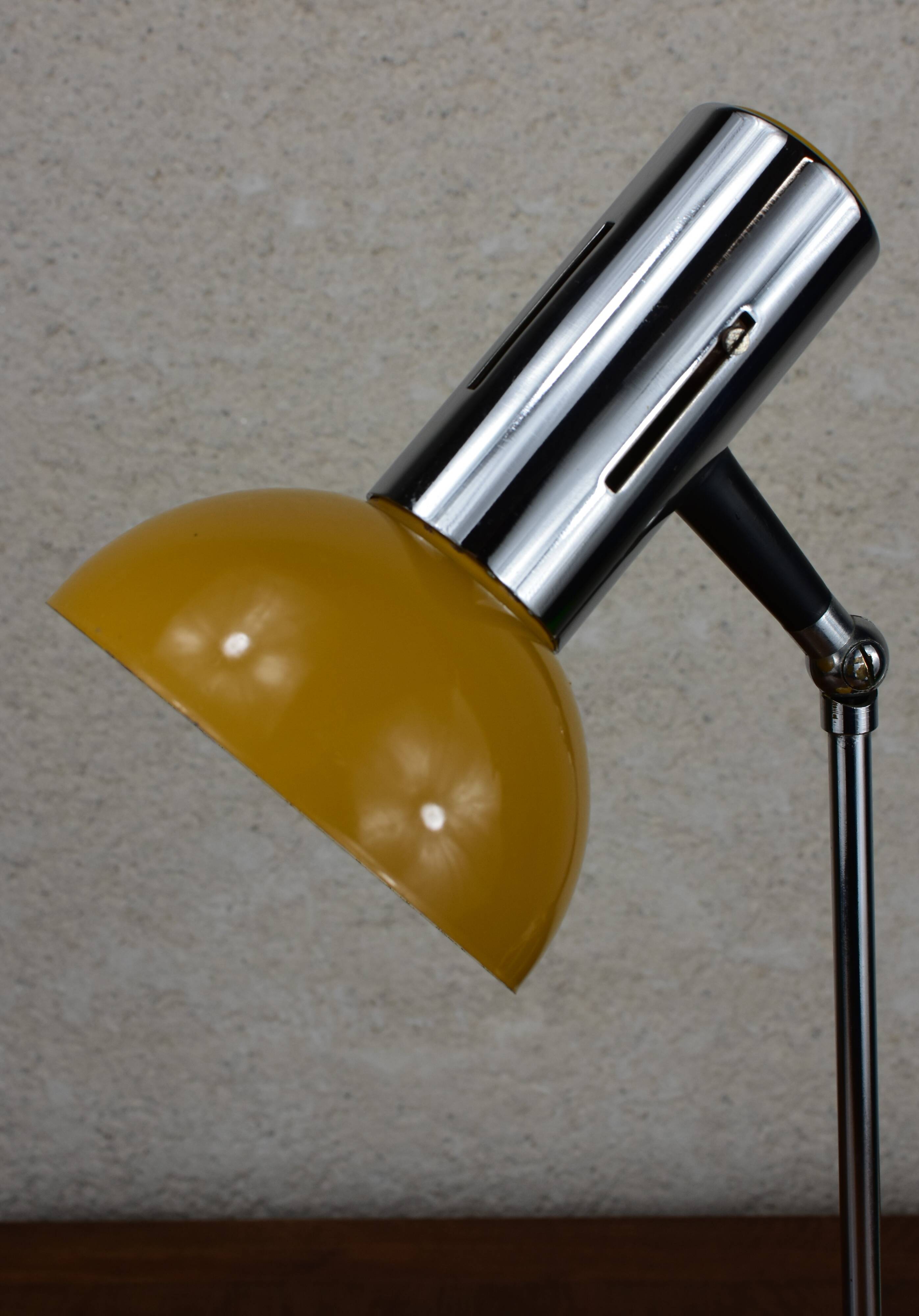 vintage mustard lamp