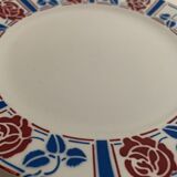 5 flat plates Sarreguemines, Tabarin model