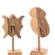 Six African masks with wooden bases, 1970s