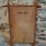 Antique Faux Bamboo Mirror – France, 20th Century