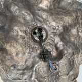 Large signed Art Nouveau style bronze sculpture lamp