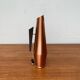 Carafe Vase Cooper and Teak German Mid-Century, 1950s