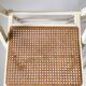 Pair folding chairs caning