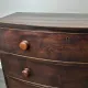 Antique Mahogany Bow Front Chest of 3 Drawers Georgian c1800-1830 Splay Fee