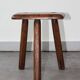 Brutalist tripod stool, 50s.