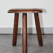 Tabouret brustaliste tripode, 50's.