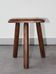 Brutalist tripod stool, 50s.