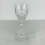 6 Chantilly model stemmed glasses from Saint Louis, crystal, wine or port