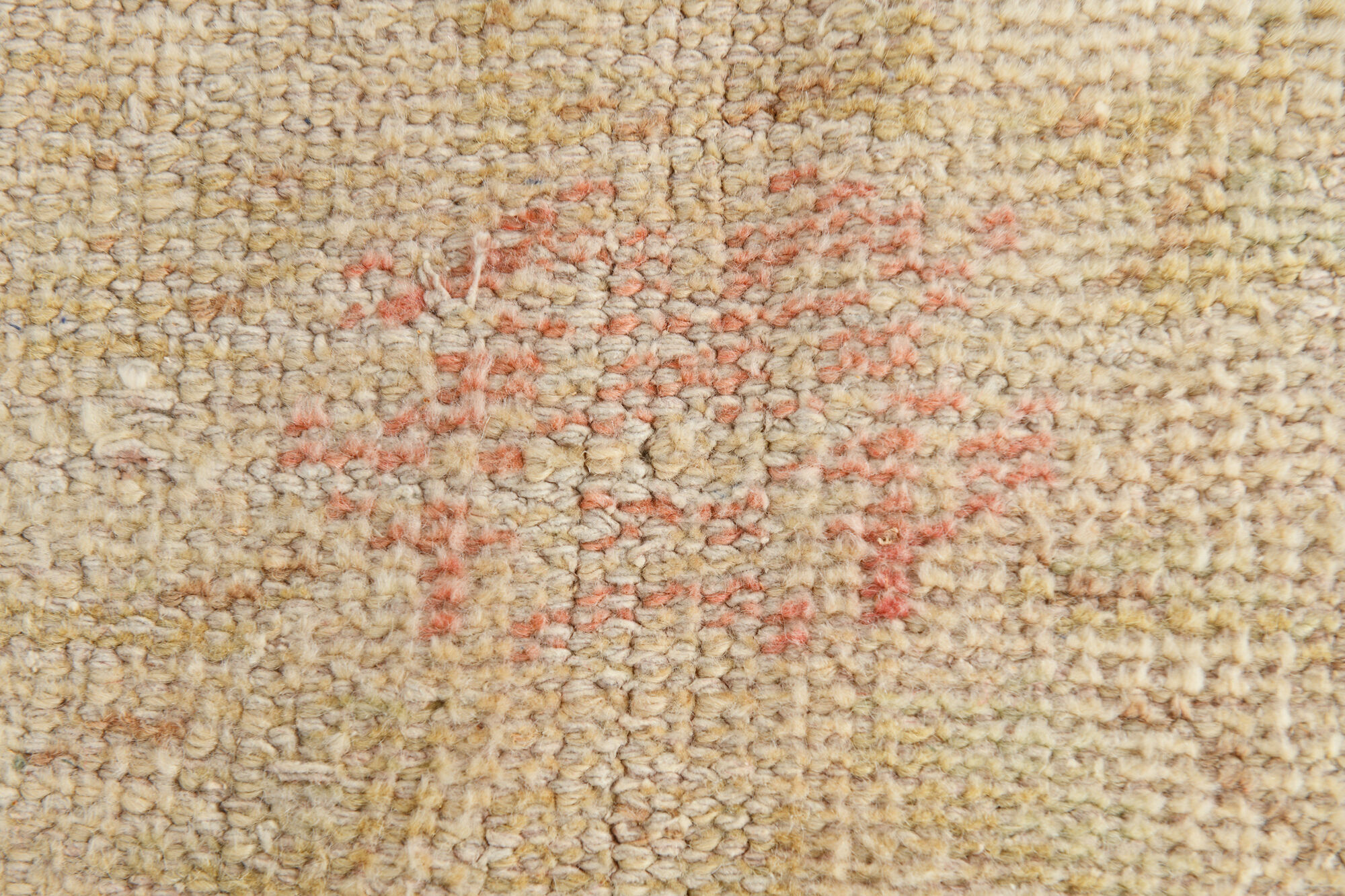 Tapis vintage oriental rouge pêche 6x9, 184x286cm