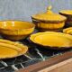 vintage ceramic tableware in yellow – Faience from Haute Provence