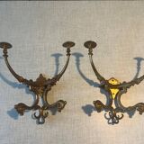 Ensemble de deux patères doubles