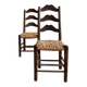 Paire de chaises en paille