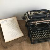 Underwood typewriter years 1930
