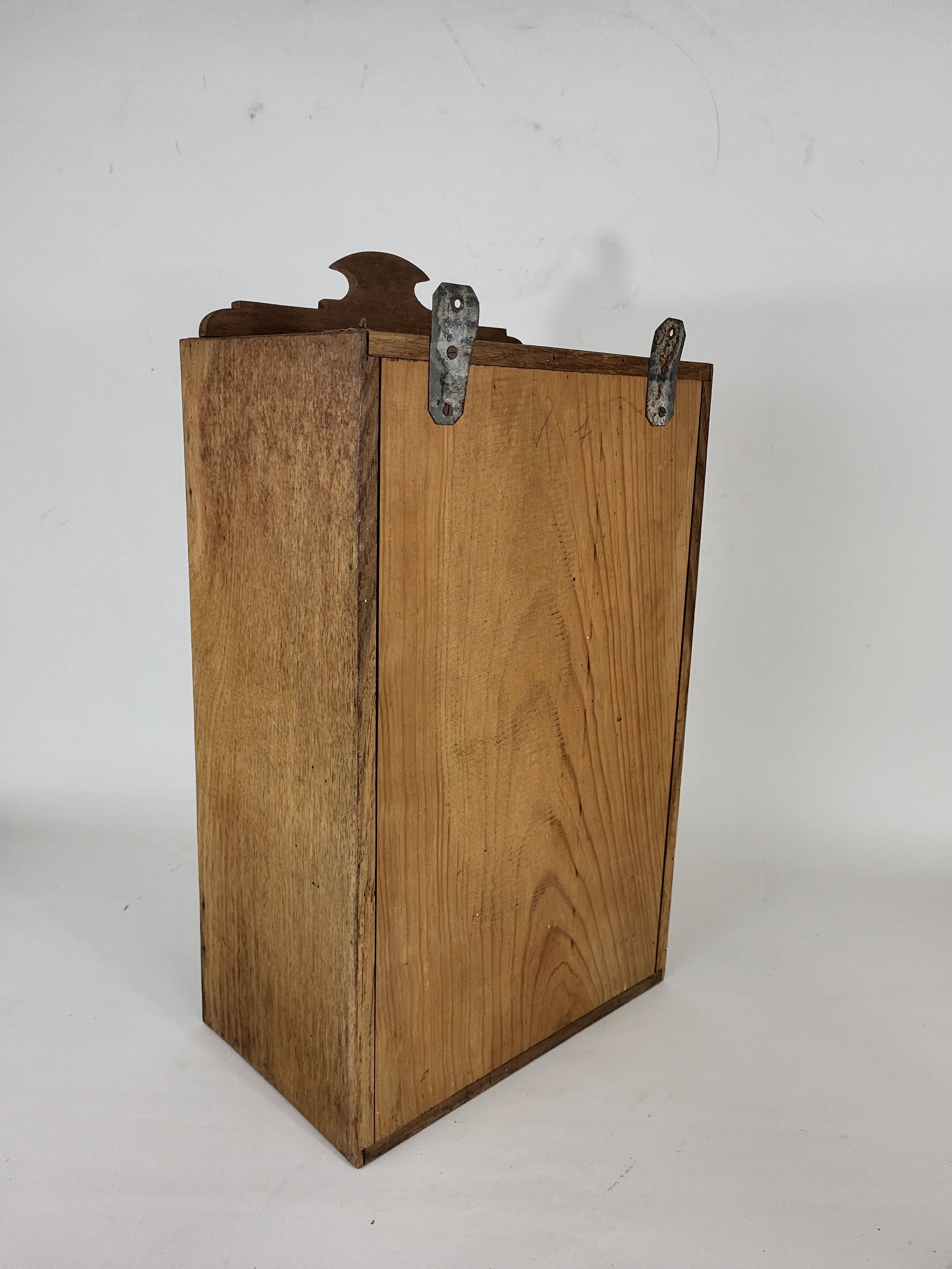 Wood art nouveau style medicine cabinet