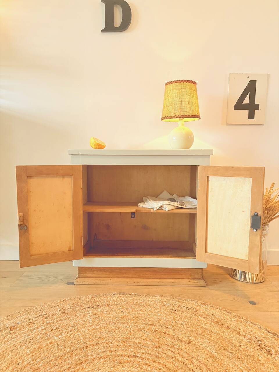 Small renovated vintage buffet