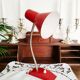 Red and gold cocotte lamp, flexible, 1950s